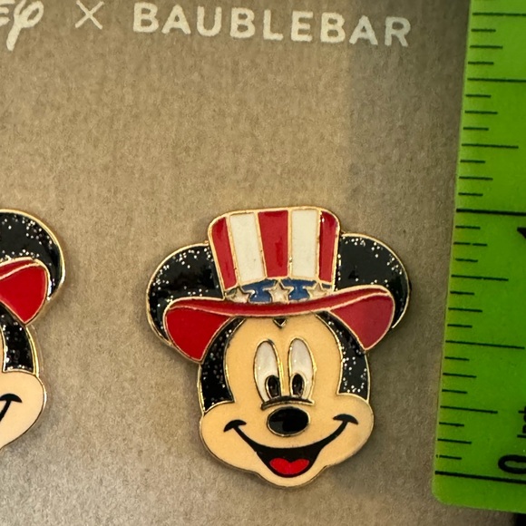 Disney x Baublebar Mickey Mouse America Earrings - Picture 3 of 4